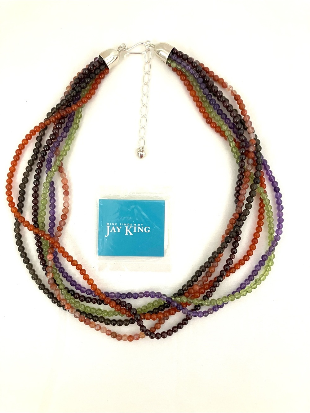 Jay King Multi Gemstone 6-strand Beaded Necklace